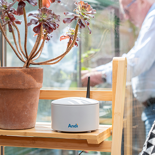 Andi Hub is a smart home solution to help monitor independent users